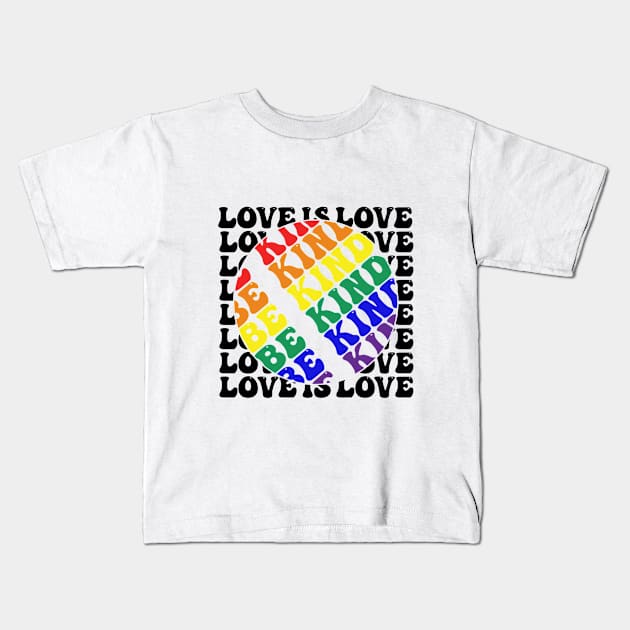 Be kind to LGBT people Kids T-Shirt by backtomonday